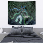 Torres Strait Islands Tapestry Indigenous Australian Marine Tribal Dot Art