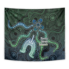 Torres Strait Islands Tapestry Indigenous Australian Marine Tribal Dot Art