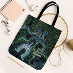 Torres Strait Islands Tote Bag Indigenous Australian Marine Tribal Dot Art