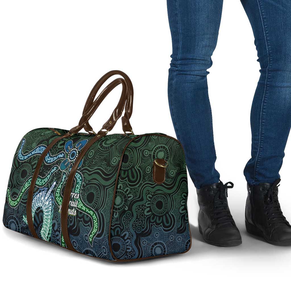 Torres Strait Islands Travel Bag Indigenous Australian Marine Tribal Dot Art