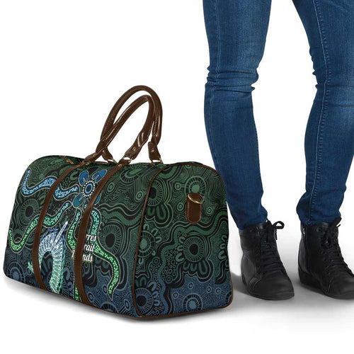 Torres Strait Islands Travel Bag Indigenous Australian Marine Tribal Dot Art