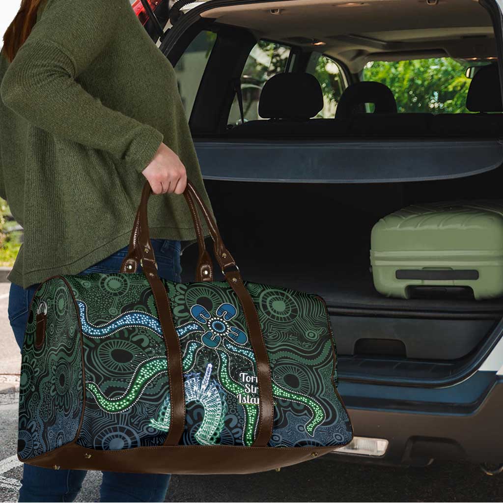 Torres Strait Islands Travel Bag Indigenous Australian Marine Tribal Dot Art