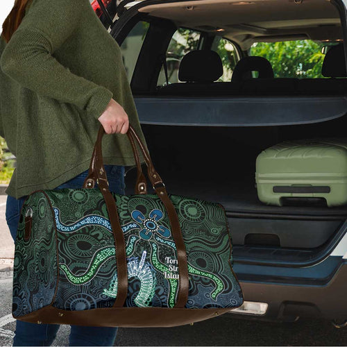 Torres Strait Islands Travel Bag Indigenous Australian Marine Tribal Dot Art