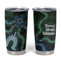 Torres Strait Islands Tumbler Cup Indigenous Australian Marine Tribal Dot Art
