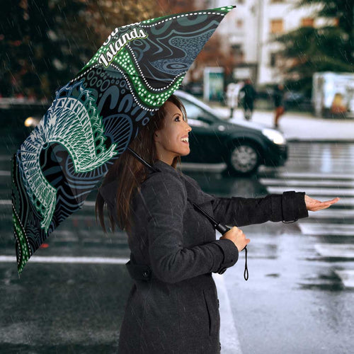 Torres Strait Islands Umbrella Indigenous Australian Marine Tribal Dot Art