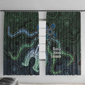 Torres Strait Islands Window Curtain Indigenous Australian Marine Tribal Dot Art