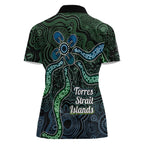 Torres Strait Islands Women Polo Shirt Indigenous Australian Marine Tribal Dot Art