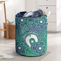 Sea Turtle Torres Strait Islands Laundry Basket Pacific Indigenous Australian Oceanic Dot Art
