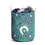 Sea Turtle Torres Strait Islands Laundry Basket Pacific Indigenous Australian Oceanic Dot Art