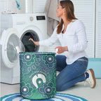Sea Turtle Torres Strait Islands Laundry Basket Pacific Indigenous Australian Oceanic Dot Art
