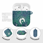 Sea Turtle Torres Strait Islands AirPods Case Pacific Indigenous Australian Oceanic Dot Art