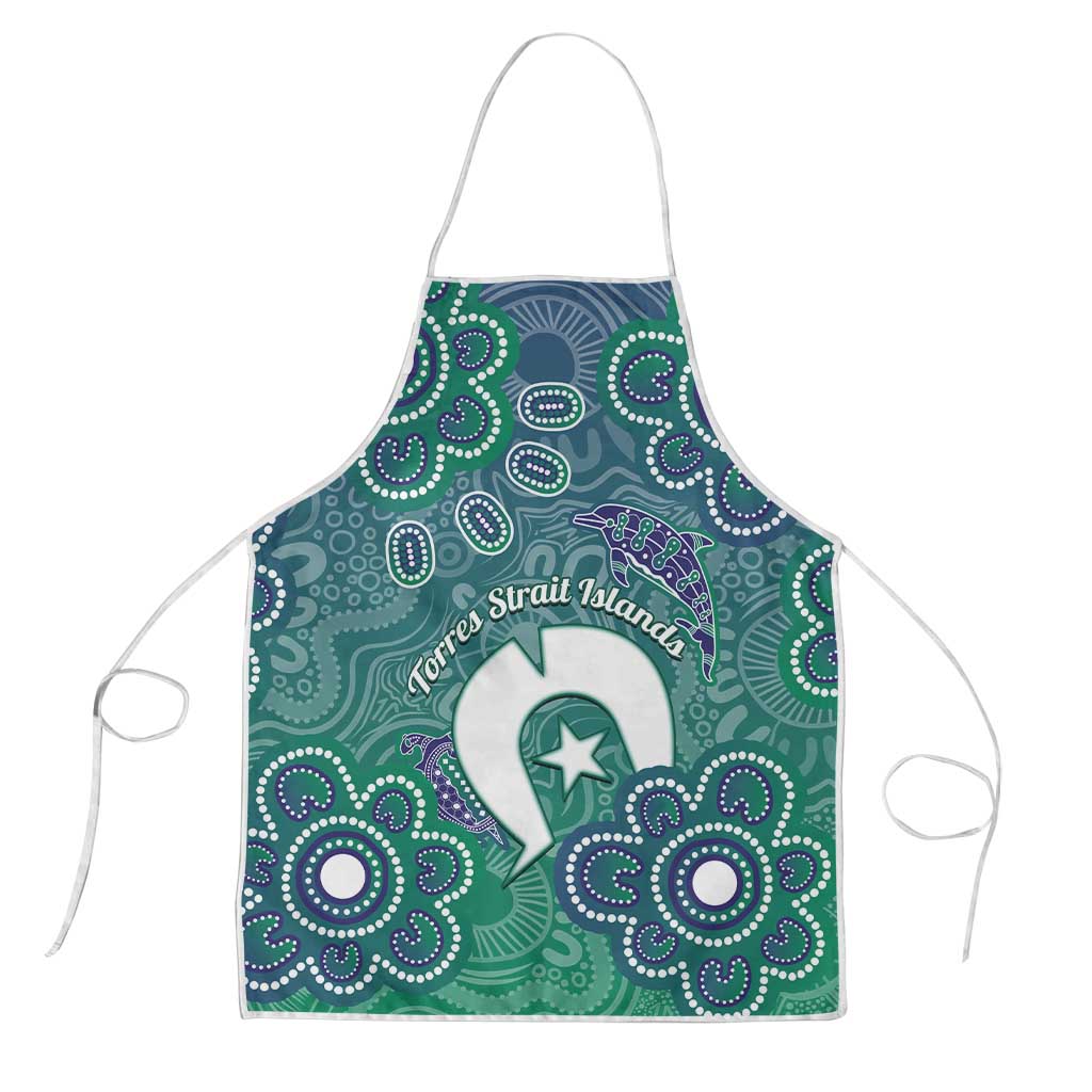 Sea Turtle Torres Strait Islands Apron Pacific Indigenous Australian Oceanic Dot Art