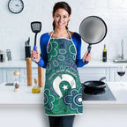 Sea Turtle Torres Strait Islands Apron Pacific Indigenous Australian Oceanic Dot Art