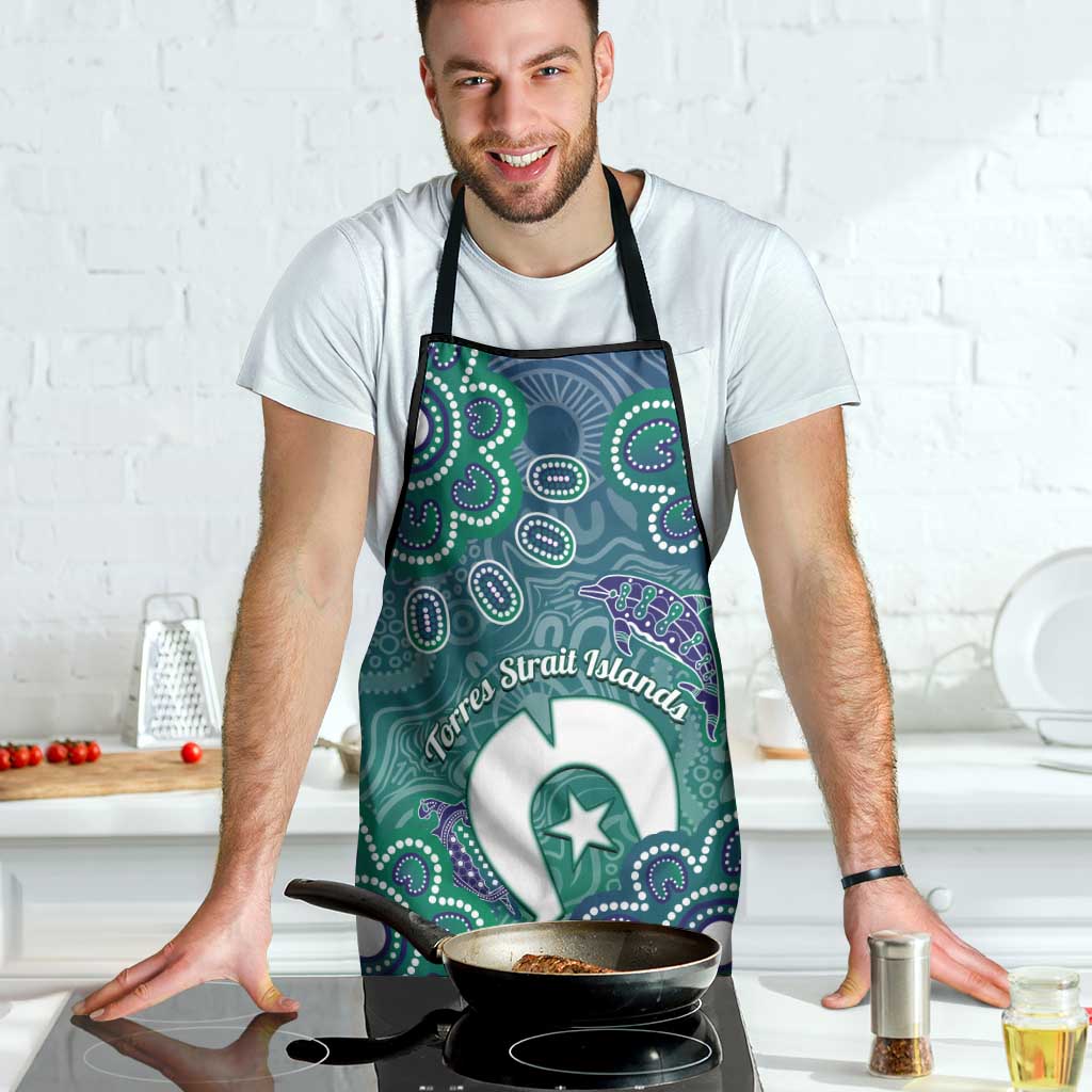 Sea Turtle Torres Strait Islands Apron Pacific Indigenous Australian Oceanic Dot Art