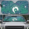 Sea Turtle Torres Strait Islands Auto Sun Shade Pacific Indigenous Australian Oceanic Dot Art