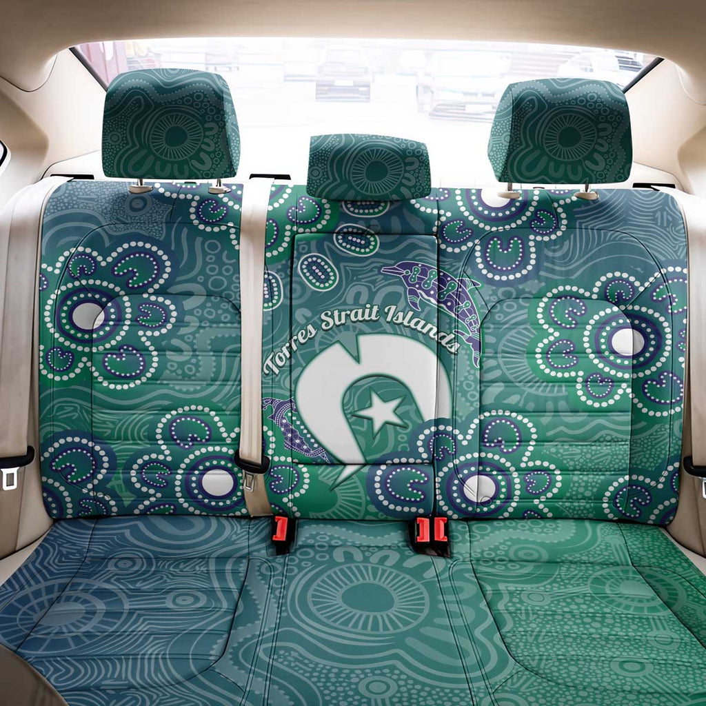 Sea Turtle Torres Strait Islands Back Car Seat Cover Pacific Indigenous Australian Oceanic Dot Art
