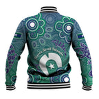 Sea Turtle Torres Strait Islands Baseball Jacket Pacific Indigenous Australian Oceanic Dot Art