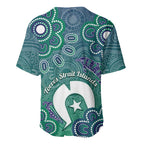 Sea Turtle Torres Strait Islands Baseball Jersey Pacific Indigenous Australian Oceanic Dot Art
