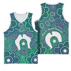 Sea Turtle Torres Strait Islands Basketball Jersey Pacific Indigenous Australian Oceanic Dot Art