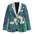 Sea Turtle Torres Strait Islands Blazer Pacific Indigenous Australian Oceanic Dot Art