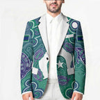 Sea Turtle Torres Strait Islands Blazer Pacific Indigenous Australian Oceanic Dot Art