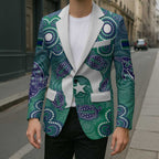 Sea Turtle Torres Strait Islands Blazer Pacific Indigenous Australian Oceanic Dot Art