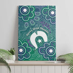 Sea Turtle Torres Strait Islands Canvas Wall Art Pacific Indigenous Australian Oceanic Dot Art