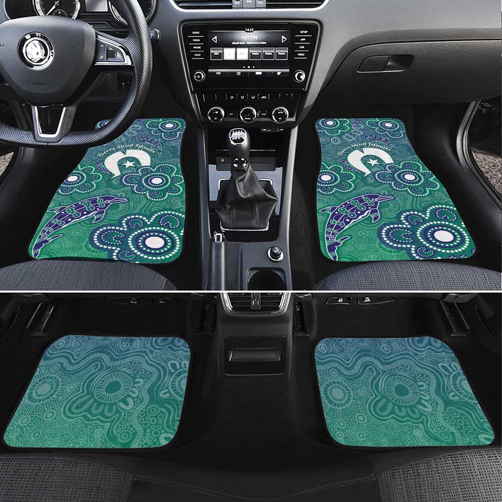 Sea Turtle Torres Strait Islands Car Mats Pacific Indigenous Australian Oceanic Dot Art