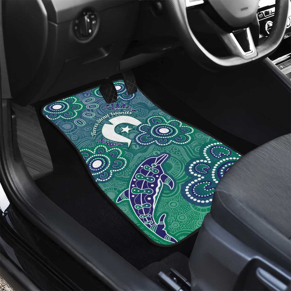 Sea Turtle Torres Strait Islands Car Mats Pacific Indigenous Australian Oceanic Dot Art