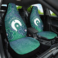 Sea Turtle Torres Strait Islands Car Seat Cover Pacific Indigenous Australian Oceanic Dot Art