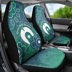 Sea Turtle Torres Strait Islands Car Seat Cover Pacific Indigenous Australian Oceanic Dot Art
