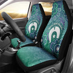 Sea Turtle Torres Strait Islands Car Seat Cover Pacific Indigenous Australian Oceanic Dot Art