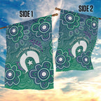 Sea Turtle Torres Strait Islands Garden Flag Pacific Indigenous Australian Oceanic Dot Art