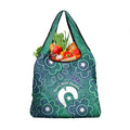 Sea Turtle Torres Strait Islands Grocery Bag Pacific Indigenous Australian Oceanic Dot Art