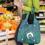 Sea Turtle Torres Strait Islands Grocery Bag Pacific Indigenous Australian Oceanic Dot Art