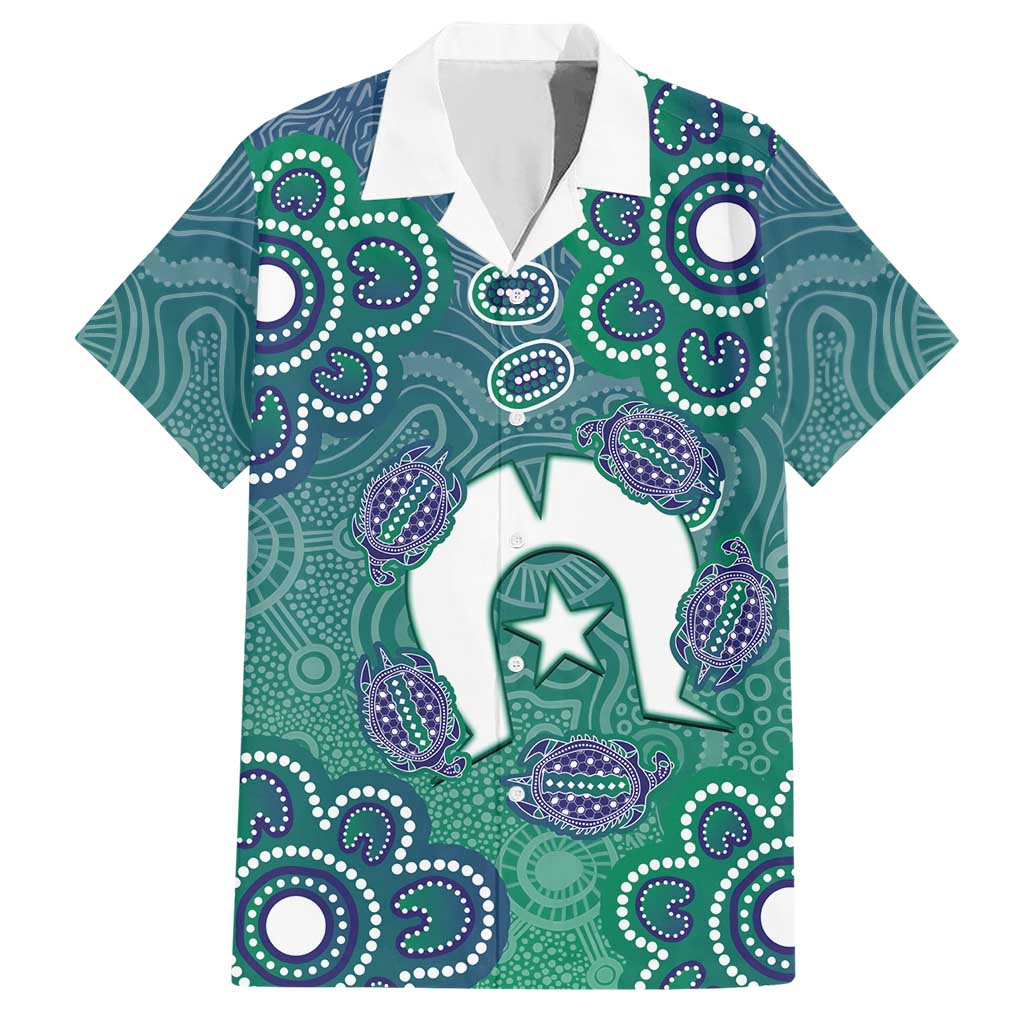 Sea Turtle Torres Strait Islands Hawaiian Shirt Pacific Indigenous Australian Oceanic Dot Art