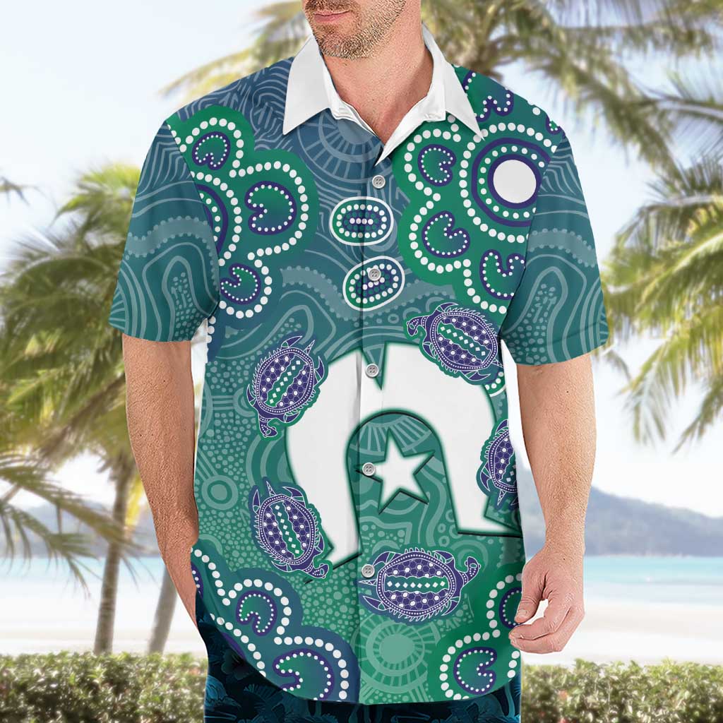 Sea Turtle Torres Strait Islands Hawaiian Shirt Pacific Indigenous Australian Oceanic Dot Art