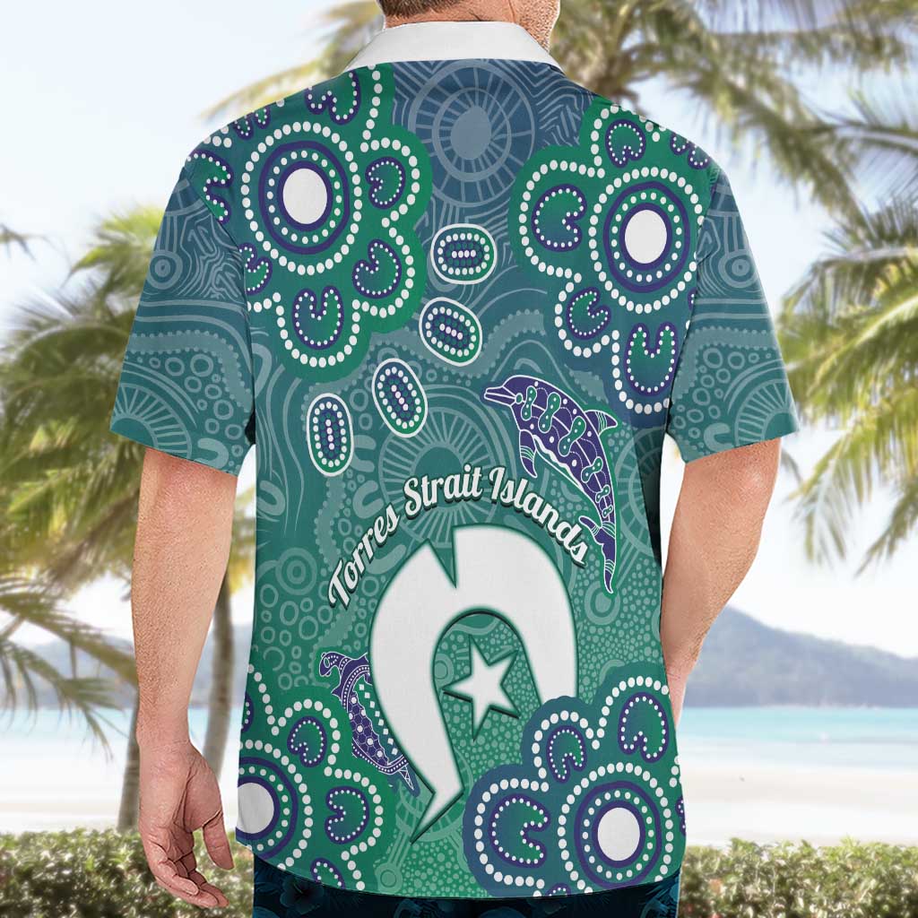 Sea Turtle Torres Strait Islands Hawaiian Shirt Pacific Indigenous Australian Oceanic Dot Art