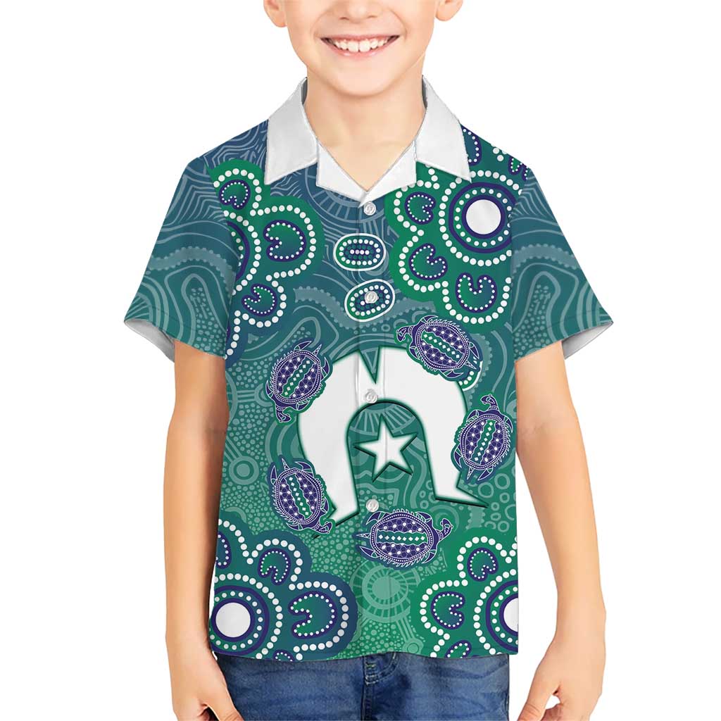 Sea Turtle Torres Strait Islands Hawaiian Shirt Pacific Indigenous Australian Oceanic Dot Art