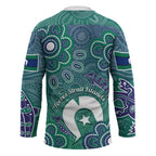 Sea Turtle Torres Strait Islands Hockey Jersey Pacific Indigenous Australian Oceanic Dot Art