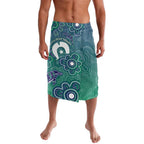 Sea Turtle Torres Strait Islands Lavalava Pacific Indigenous Australian Oceanic Dot Art