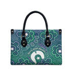 Sea Turtle Torres Strait Islands Leather Bag Pacific Indigenous Australian Oceanic Dot Art
