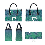 Sea Turtle Torres Strait Islands Leather Bag Pacific Indigenous Australian Oceanic Dot Art