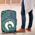 Sea Turtle Torres Strait Islands Luggage Cover Pacific Indigenous Australian Oceanic Dot Art