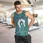 Sea Turtle Torres Strait Islands Men Tank Top Pacific Indigenous Australian Oceanic Dot Art