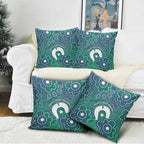 Sea Turtle Torres Strait Islands Pillow Cover Pacific Indigenous Australian Oceanic Dot Art