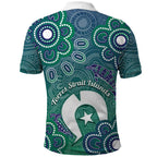 Sea Turtle Torres Strait Islands Polo Shirt Pacific Indigenous Australian Oceanic Dot Art