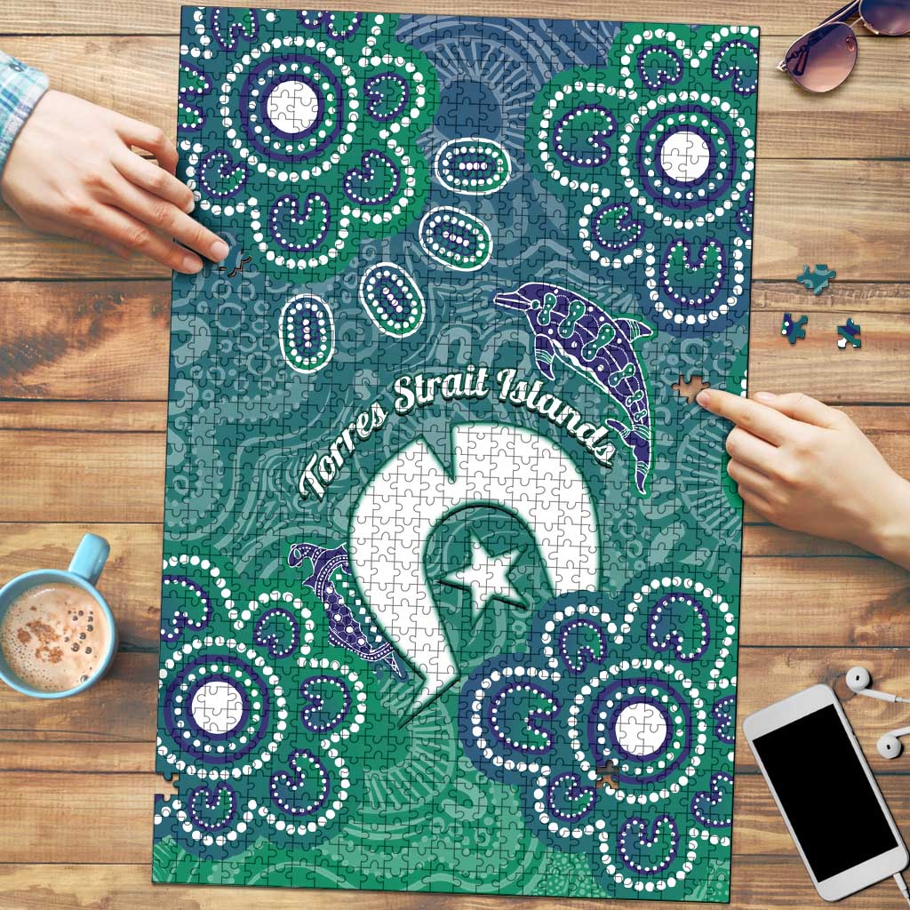 Sea Turtle Torres Strait Islands Puzzle Pacific Indigenous Australian Oceanic Dot Art