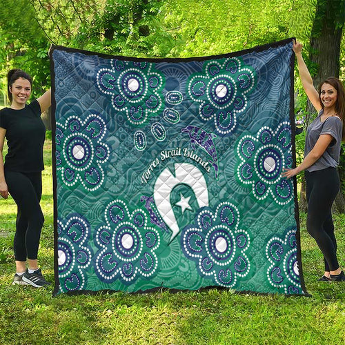Sea Turtle Torres Strait Islands Quilt Pacific Indigenous Australian Oceanic Dot Art