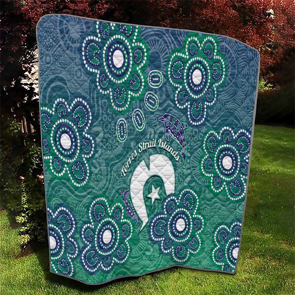 Sea Turtle Torres Strait Islands Quilt Pacific Indigenous Australian Oceanic Dot Art